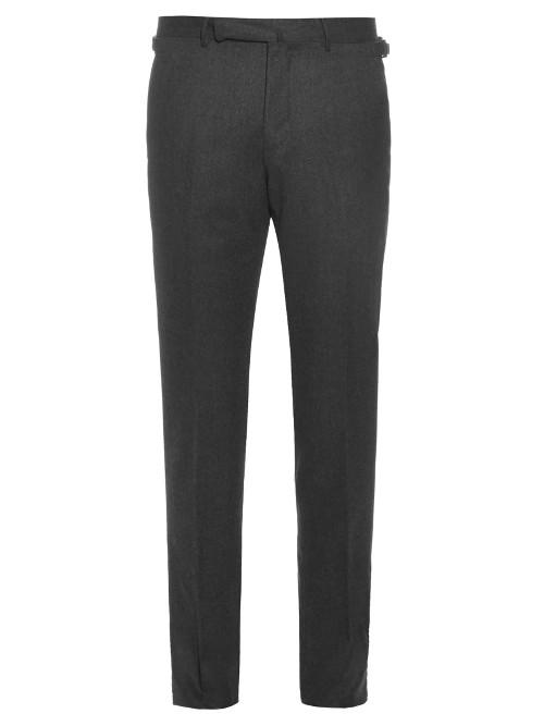 Ermenegildo Zegna Mid-rise Slim-leg Wool Trousers