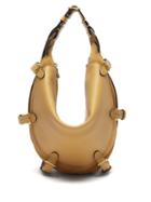 Matchesfashion.com Altuzarra - Play Small Buckled Leather And Suede Bag - Womens - Light Yellow
