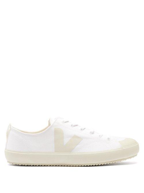 Matchesfashion.com Veja - Nova Logo Print Canvas Trainers - Mens - White Multi