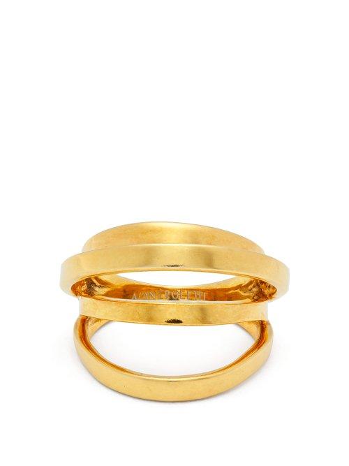 Matchesfashion.com Alan Crocetti - Gold Plated Space Ring - Womens - Gold