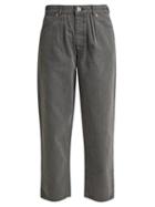 Matchesfashion.com Chimala - Straight Leg Herringbone Jeans - Womens - Grey