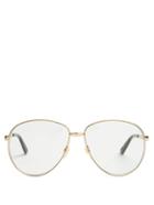 Mens Eyewear Gucci - Aviator Metal Sunglasses - Mens - Gold