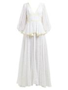 Matchesfashion.com Staud - Panarea Floral Print Maxi Dress - Womens - White Multi