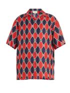 Gucci Gg And Diamond-print Silk Bowling Shirt