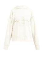 Matchesfashion.com Mm6 Maison Margiela - Logo Print Oversized Cotton Hooded Sweatshirt - Womens - Cream