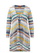 Matchesfashion.com Missoni Mare - V-neck Zigzag-jacquard Mini Dress - Womens - Multi