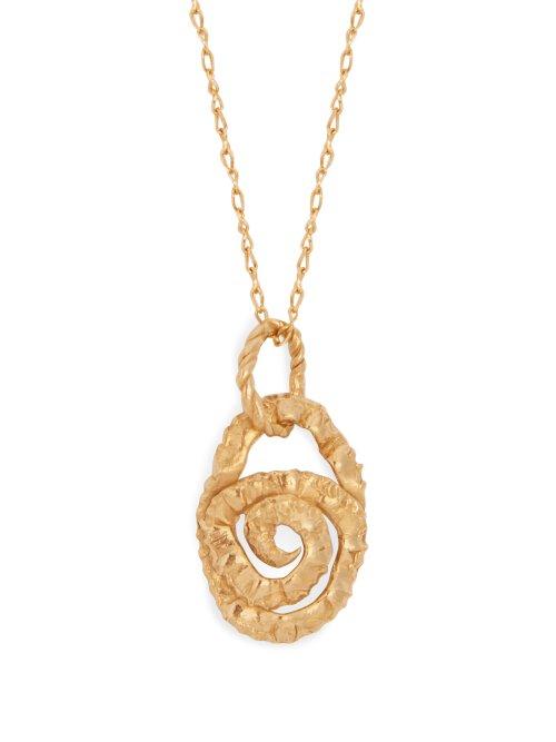 Matchesfashion.com Orit Elhanati - Four Spiral Pendant Necklace - Womens - Gold
