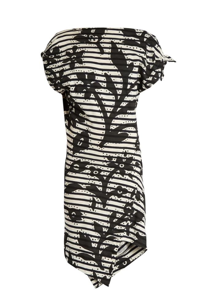 Vivienne Westwood Anglomania Shore Striped Floral-print Jersey Dress