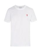 Matchesfashion.com Ami - Ami De Coeur Embroidered Cotton T Shirt - Mens - White