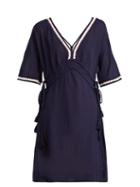 Matchesfashion.com Heidi Klein - Carlisle Bay Cotton Dress - Womens - Navy