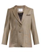 Erdem Alvine Crystal-appliqu Houndstooth Blazer