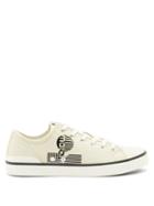 Matchesfashion.com Isabel Marant - Binkooh Logo-print Cotton-canvas Trainers - Mens - Ivory