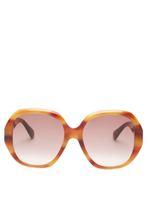 Matchesfashion.com Gucci - Round Tortoiseshell-acetate Sunglasses - Womens - Tortoiseshell