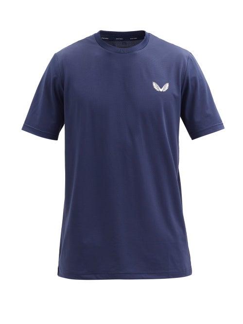Matchesfashion.com Castore - Active Logo-print T-shirt - Mens - Navy