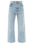 B Sides - Plein High-rise Straight-leg Jeans - Womens - Blue
