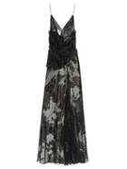 Saint Laurent Floral Fil Coup Gown