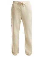 Matchesfashion.com Gucci - Logo Mid Rise Cotton Track Pants - Womens - Ivory Multi