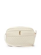 Ladies Bags Saint Laurent - Ysl-plaque Quilted-leather Cross-body Bag - Womens - Ivory