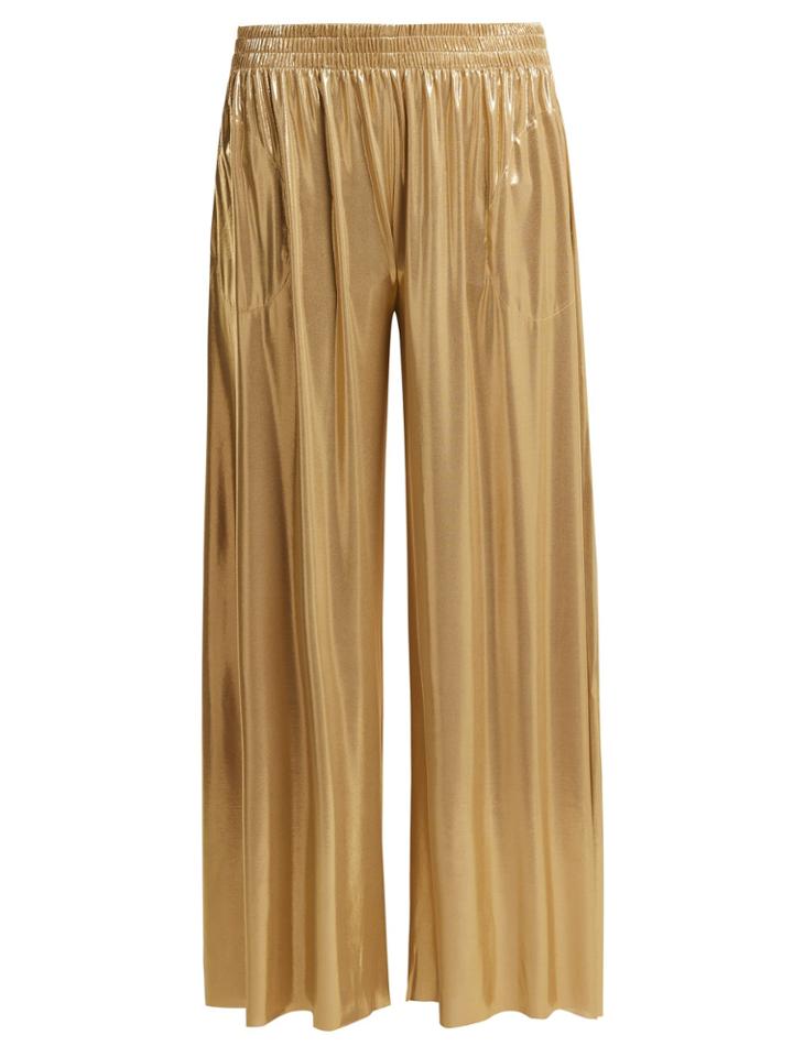 Norma Kamali Boyfriend Elephant Wide-leg Trousers