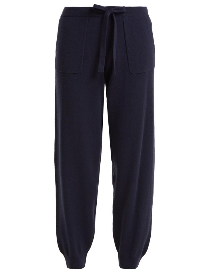 Allude Drawstring-waist Wool Trousers