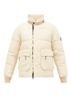 Matchesfashion.com Stone Island - Garment Dyed Linen Puffer Jacket - Mens - White