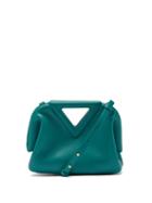 Matchesfashion.com Bottega Veneta - The Triangle Leather Clutch Bag - Womens - Dark Green