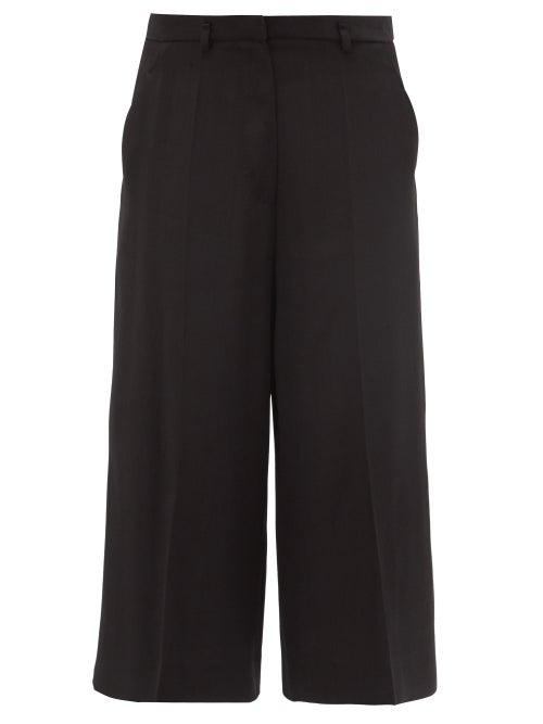 Ladies Rtw Petar Petrov - Geneva Low-rise Crepe Culottes - Womens - Black