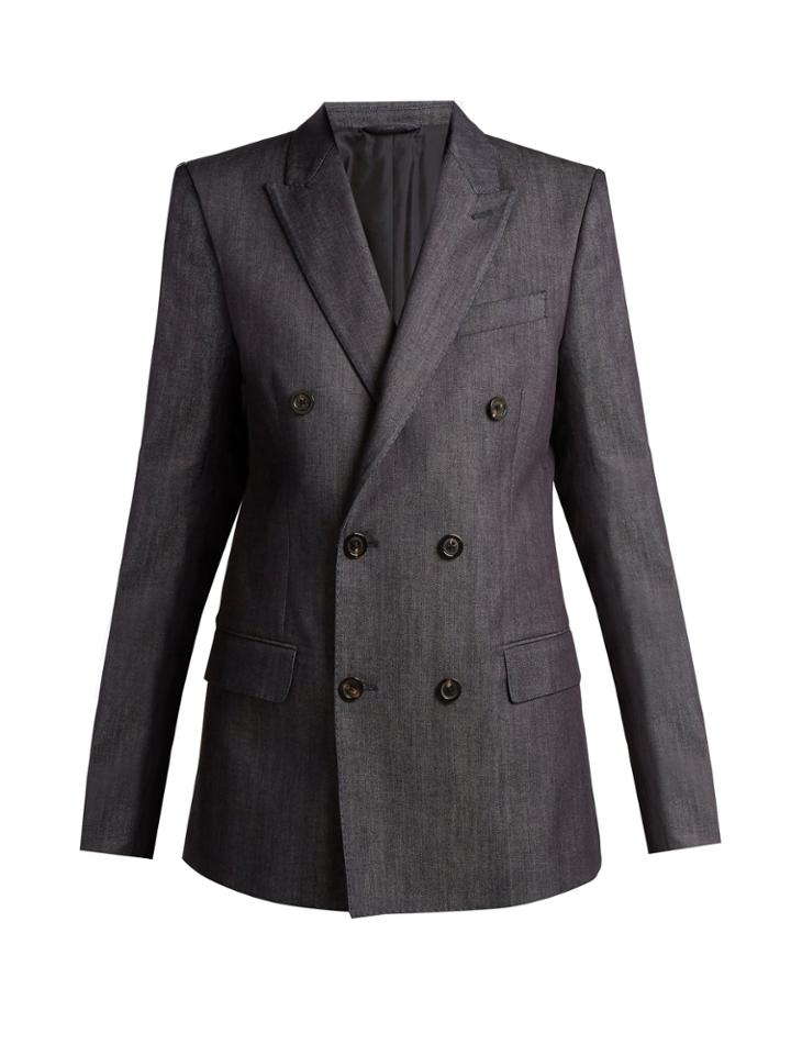Connolly Doubled-breasted Denim Blazer