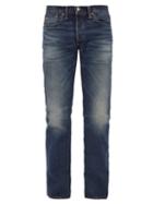 Matchesfashion.com Rrl - Straight Leg Washed Denim Jeans - Mens - Blue