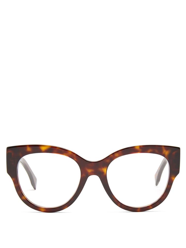 Fendi Cat-eye Tortoiseshell Acetate Glasses