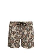 Matchesfashion.com Etro - Paisley Print Swim Shorts - Mens - White Multi