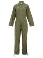 Matchesfashion.com Myar - Usp7a American Army Cotton Jumpsuit - Womens - Green