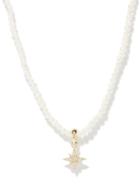 Mizuki - Diamond, Baroque Pearl & 14kt Gold Necklace - Womens - Pearl
