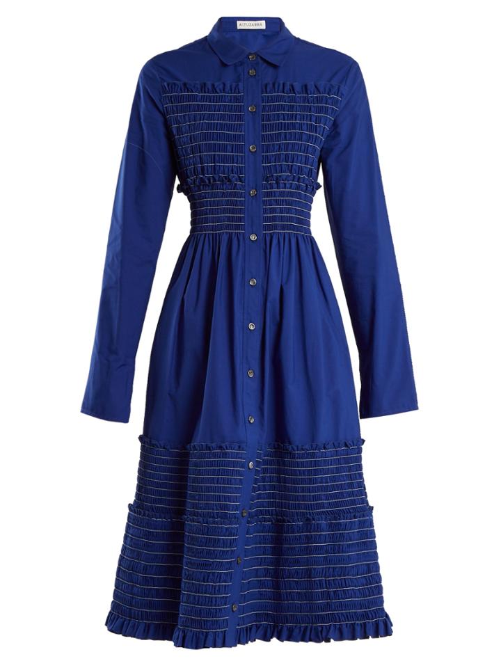 Altuzarra Louane Button-through Cotton-poplin Dress