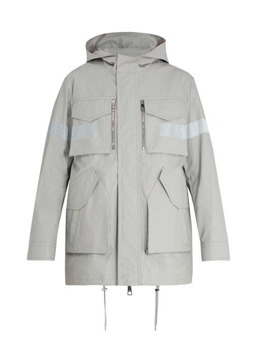 Matchesfashion.com Neil Barrett - Technical Reflective Detail Coat - Mens - Silver