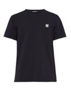 Matchesfashion.com Maison Kitsun - Fox Appliqu Cotton Jersey T Shirt - Mens - Navy