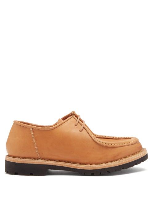 Matchesfashion.com Guidi E Rosellini - Laced Leather Shoes - Mens - Tan