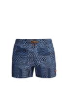 Matchesfashion.com Missoni Mare - Zigzag Knit Swim Shorts - Mens - Blue