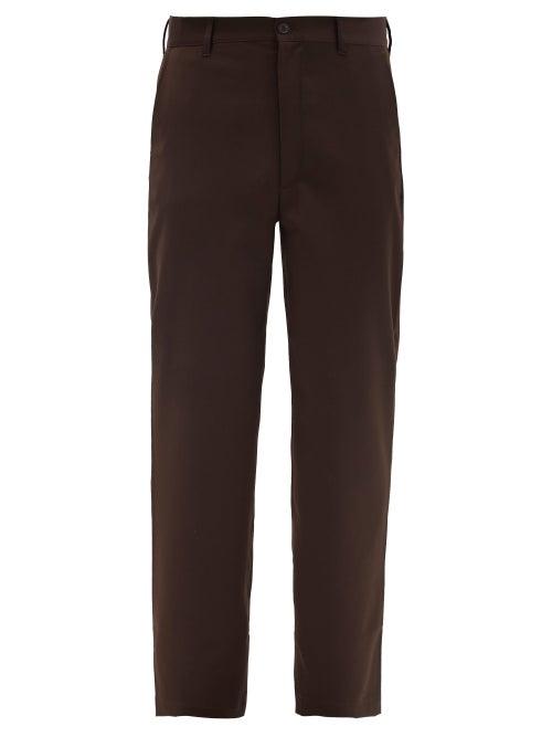 Matchesfashion.com Sunflower - Straight-leg Twill Trousers - Mens - Dark Brown