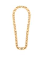 Matchesfashion.com Alexander Mcqueen - Pav Crystal Skull Curb Chain Necklace - Womens - Gold