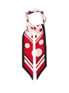 Ladies Accessories Dolce & Gabbana - Polka Dot-print Silk-faille Scarf - Womens - Red