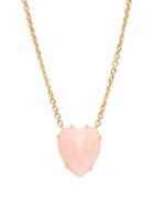 Matchesfashion.com Irene Neuwirth - Love Large Pink-opal & 18kt Gold Necklace - Womens - Pink