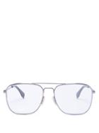 Matchesfashion.com Fendi - Aviator Metal Glasses - Mens - Silver