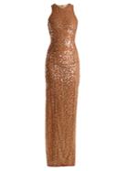 Galvan Sequin-embellished Column Gown