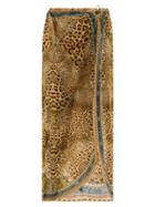 Matchesfashion.com Camilla - Crystal-embellished Leopard-print Sarong - Womens - Leopard