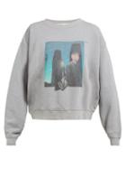 Matchesfashion.com Off-white - Couple Print Cotton Sweatshirt - Womens - Grey Multi