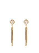 Prada Crystal-embellished Tassel Earrings