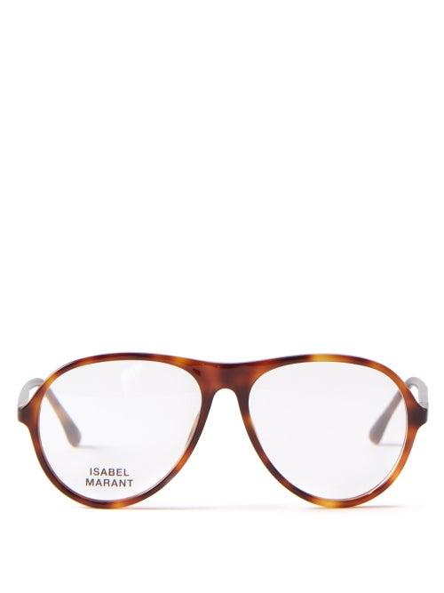 Isabel Marant Eyewear - Round Tortoiseshell-acetate Glasses - Womens - Brown Multi