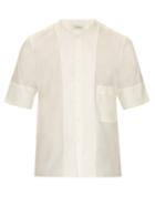 Lemaire Collarless Cotton-poplin Shirt