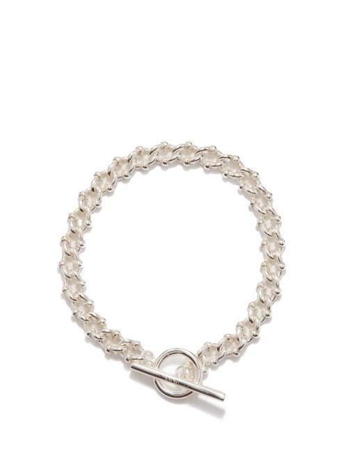 All Blues - Dna Sterling-silver Bracelet - Mens - Silver